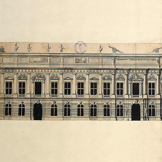 Zeughaus-Entwurf von Johann Arnold Nering, 1695