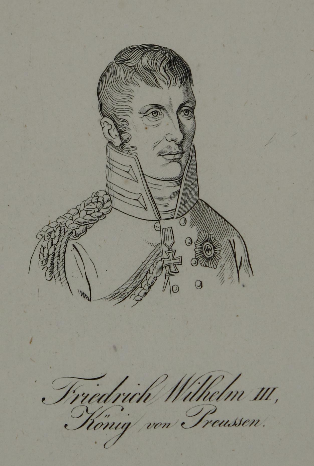 [Grafik: Brustbildnis Friedrich Wilhelm III., König von Preußen, 1801/1900]