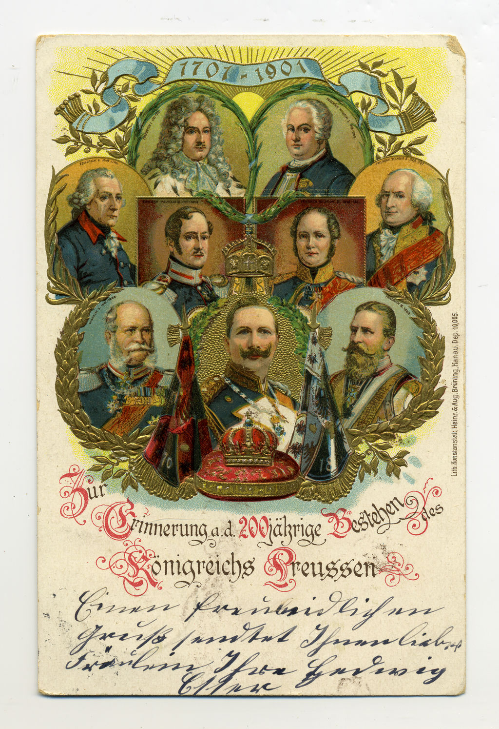 Postkarte: Jubiläum des Königreichs Preussen, 1901