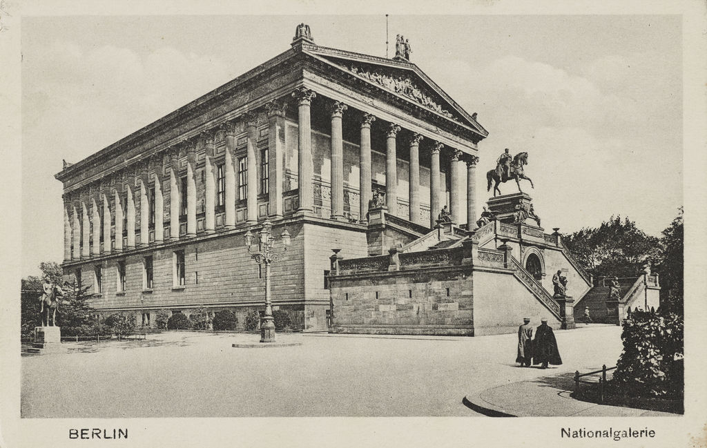 Postkarte: Die Nationalgalerie in Berlin, nach 1876