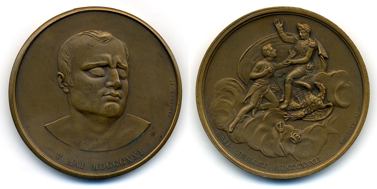 [Medaille auf den Tod von Napoleons Sohn, dem Herzog von Reichstadt, 1832]