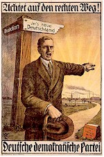 Plakat der DDP zu den Reichstagswahlen 1920