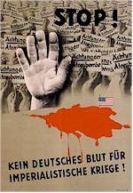 Plakat zur chtung der Atombombe, 1950