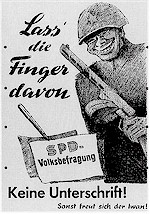 CDU-Plakat gegen Volksbefragung zur Atomrstung, 1958