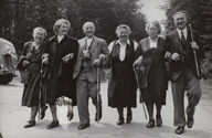 FDGB-Urlauber wandern im Harz, 1951, DHM, Berlin