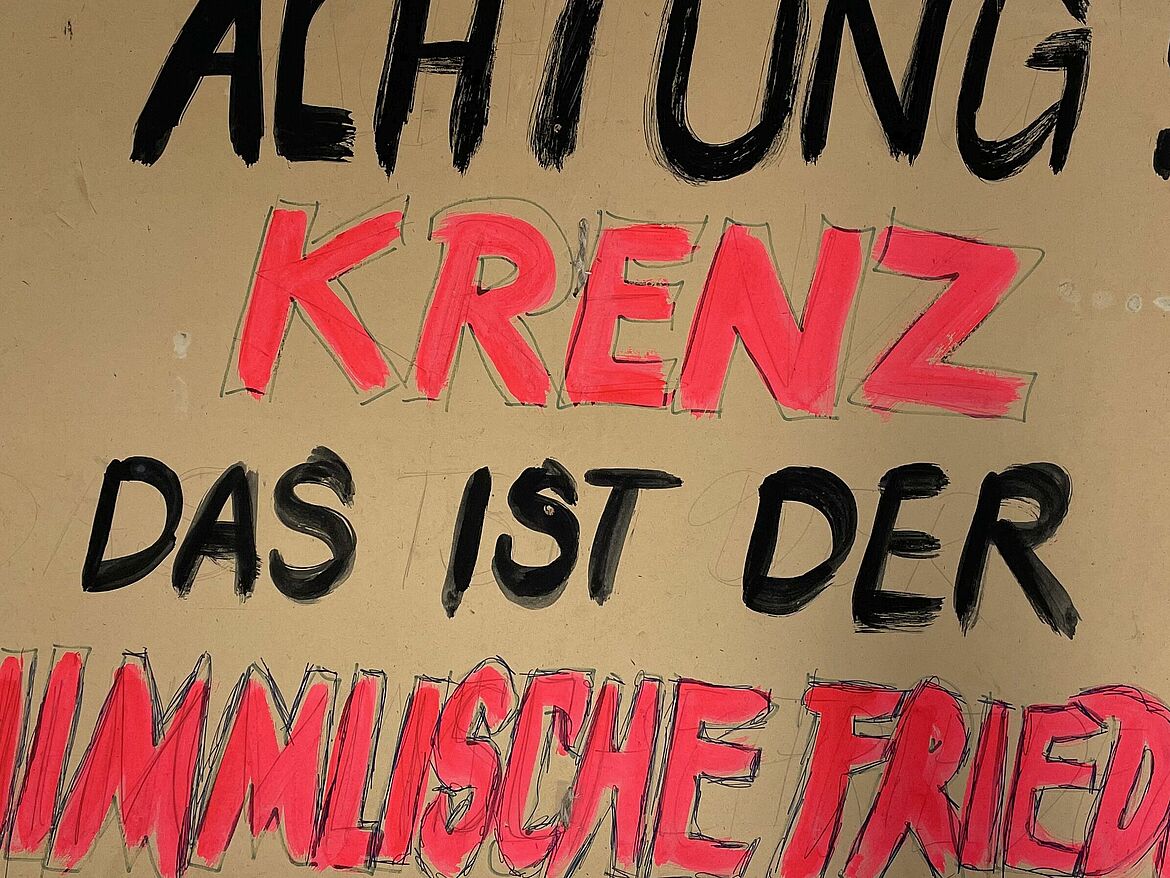 Demonstration sign referring to the Tiananmen Square massacre in Beijing Demonstration sign referring to the Tiananmen Square massacre in Beijing