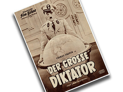 Filmplakat vo dem großen Diktator.