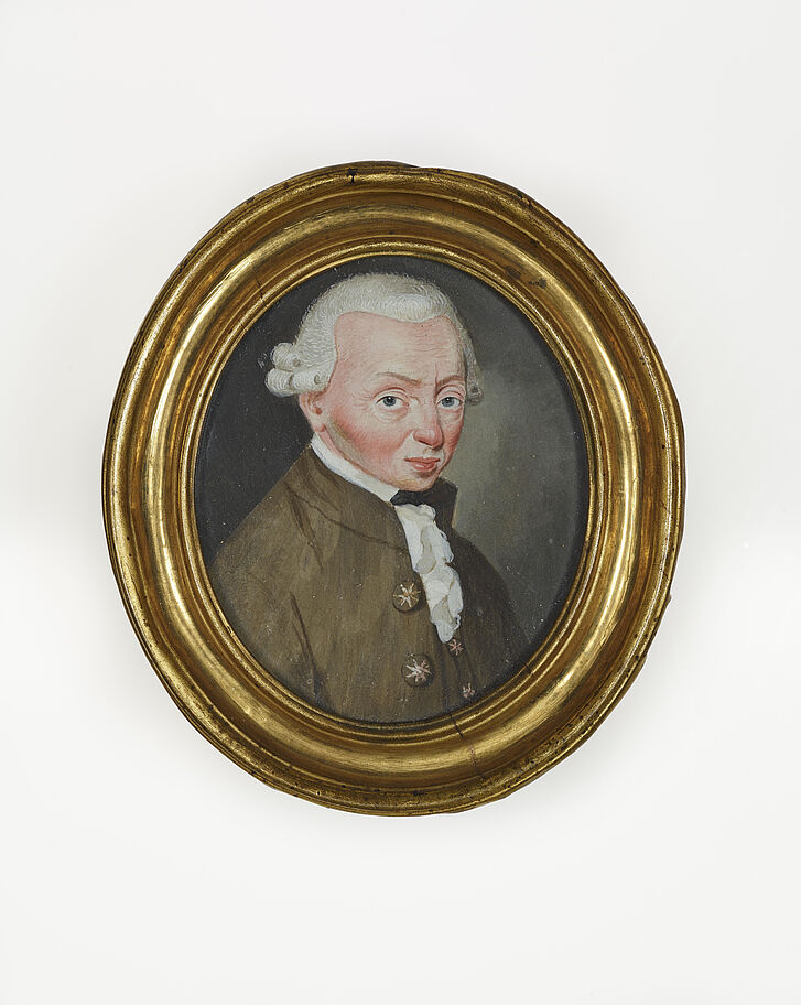 Friedrich Wilhelm Springer, Miniature portrait of Immanuel Kant, Königsberg, 1795 Friedrich Wilhelm Springer, Miniature portrait of Immanuel Kant, Königsberg, 1795