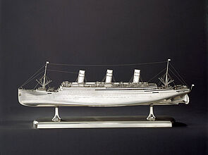 Wilkens, Model of the Luxury Steamboat "Imperator", 1912. Wilkens, Model of the Luxury Steamboat "Imperator", 1912. (Inv.Nr. Pro 64/53)