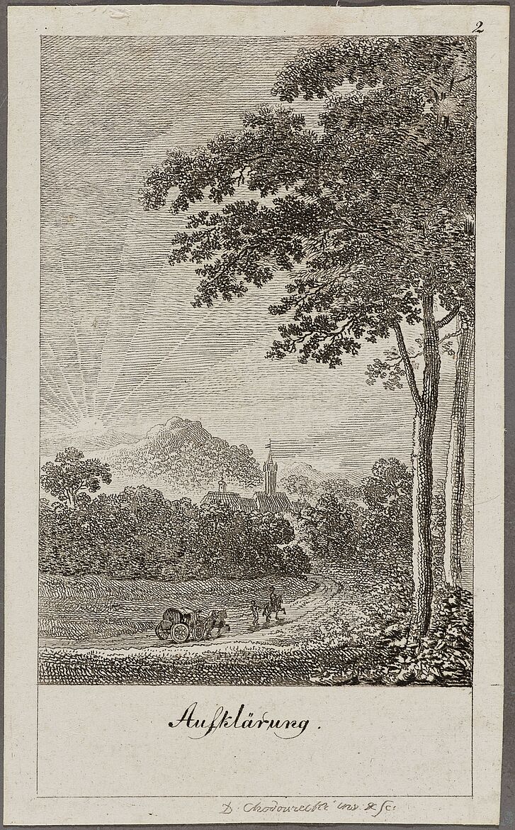 Daniel Nikolaus Chodowiecki, Allegorical print on the Age of Enlightenment, Göttingen, 1791 Daniel Nikolaus Chodowiecki, Allegorical print on the Age of Enlightenment, Göttingen, 1791