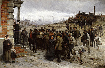 Robert Köhler, The Strike, 1886. Robert Köhler, The Strike, 1886. (Inv.Nr. 1990/2920)