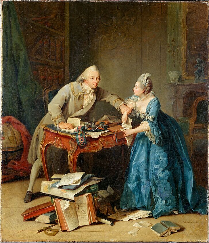 Georg Melchior Kraus, Torn Between Science and Marriage, Mainz, ca. 1770-1776 Georg Melchior Kraus, Torn Between Science and Marriage, Mainz, ca. 1770-1776