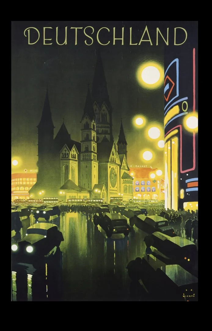 Tourism advertisement for Germany, Reichsbahn Central Office for German Tourism, Berlin, c. 1932
