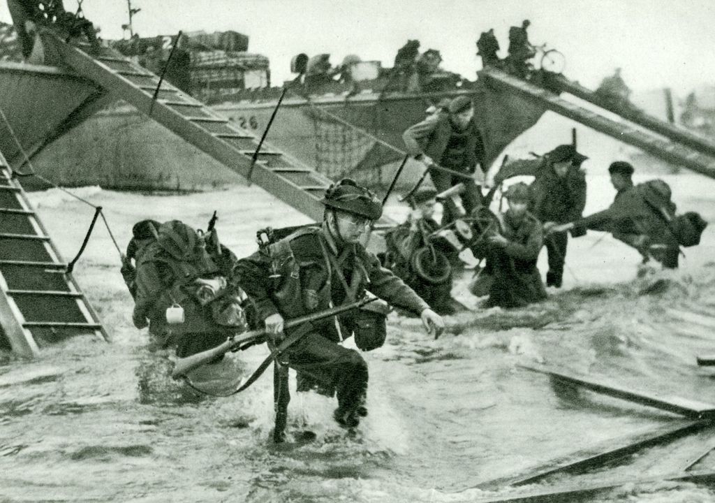 Foto: Landung der Alliierten in der Normandie, 1944