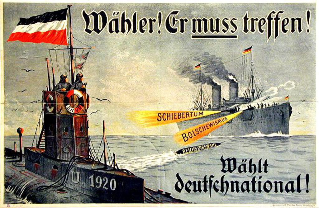 Plakat: Wahlaufruf der DNVP, 1920